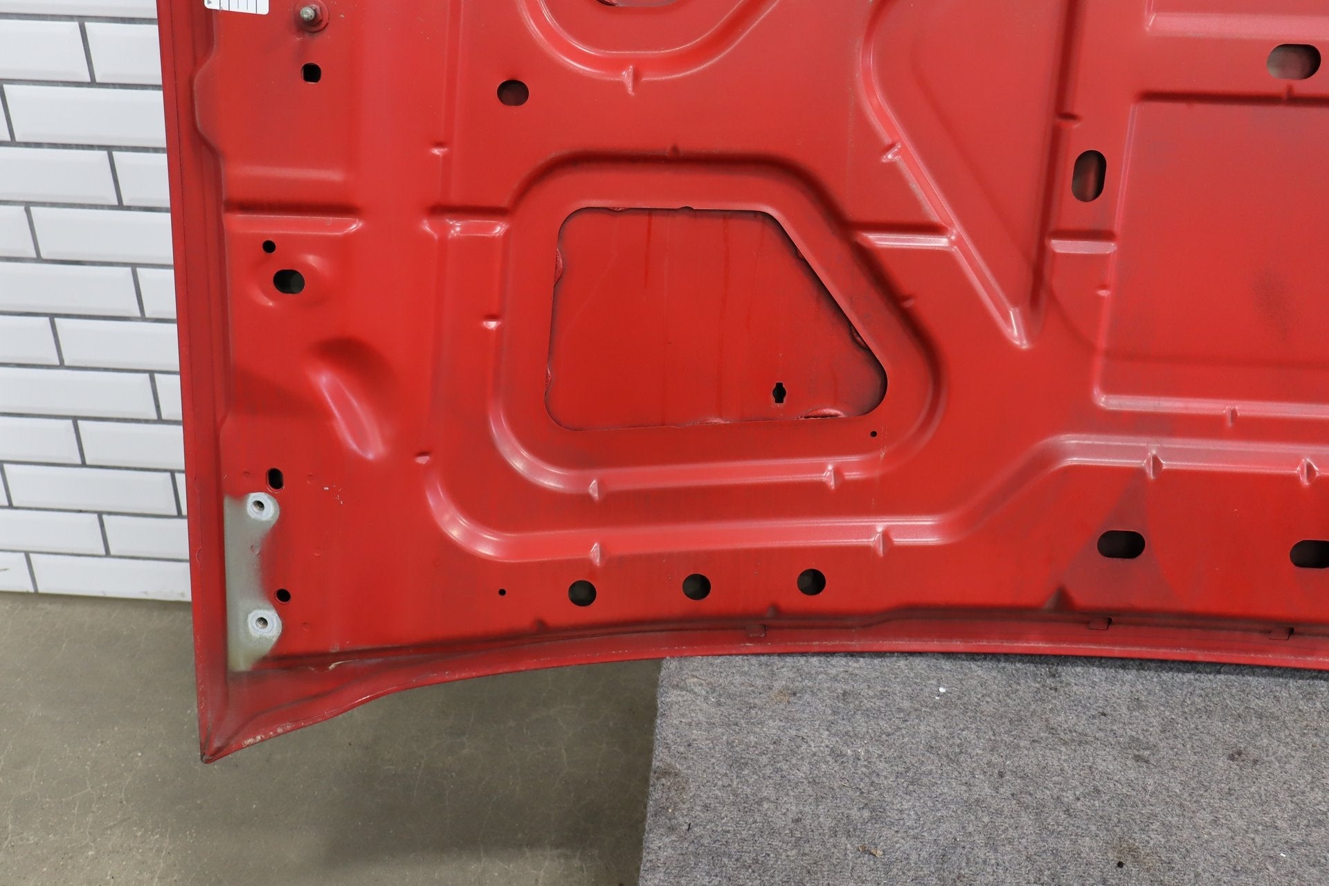 08-10 Ford F250 F350 Super Duty Hood Red FX4 OEM