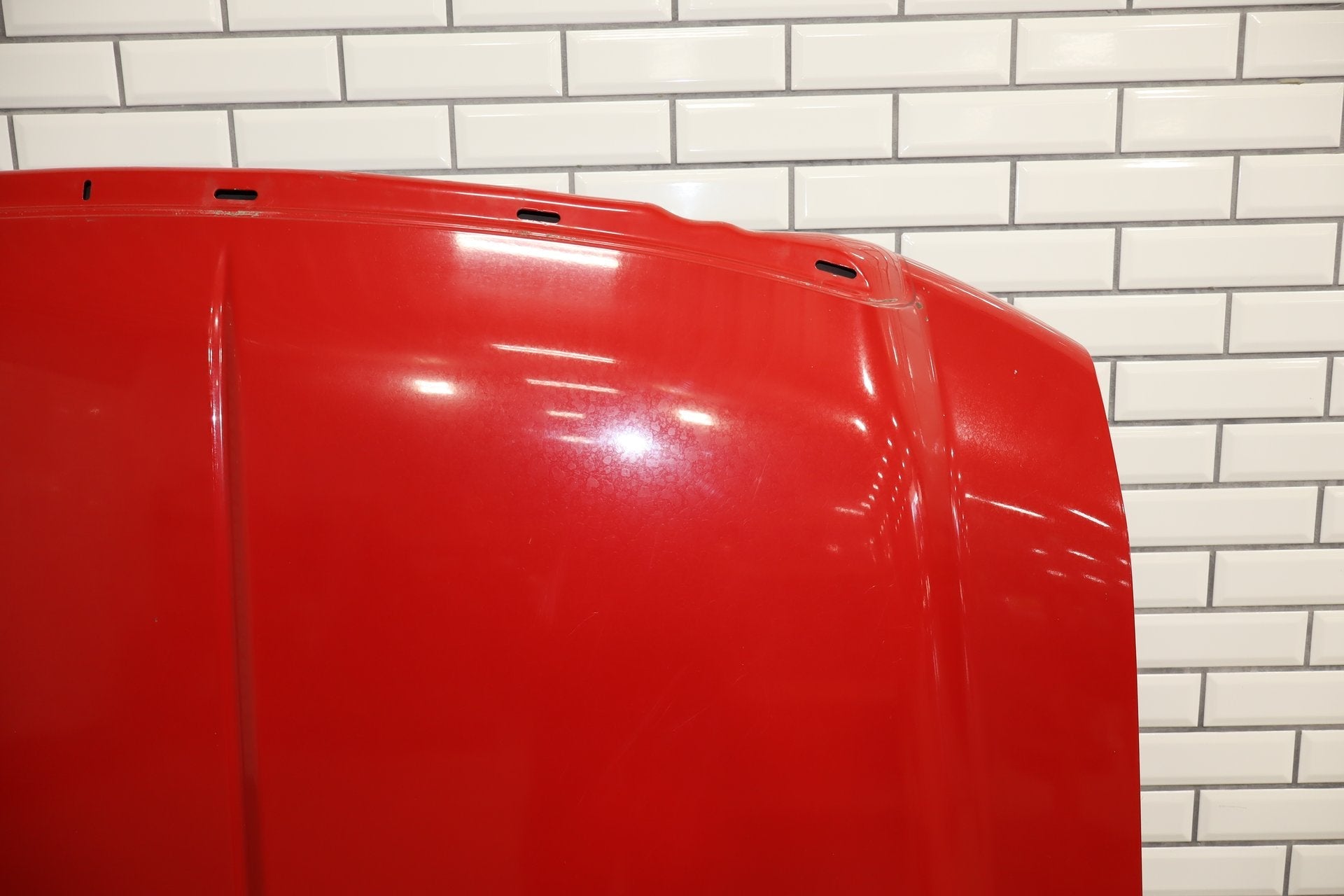 08-10 Ford F250 F350 Super Duty Hood Red FX4 OEM