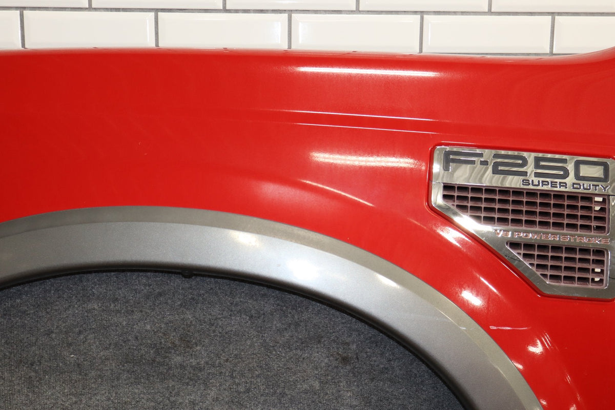 08-10 Ford F250 F350 Super Duty Left Fender Red FX4