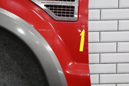08-10 Ford F250 F350 Super Duty Left Fender Red FX4