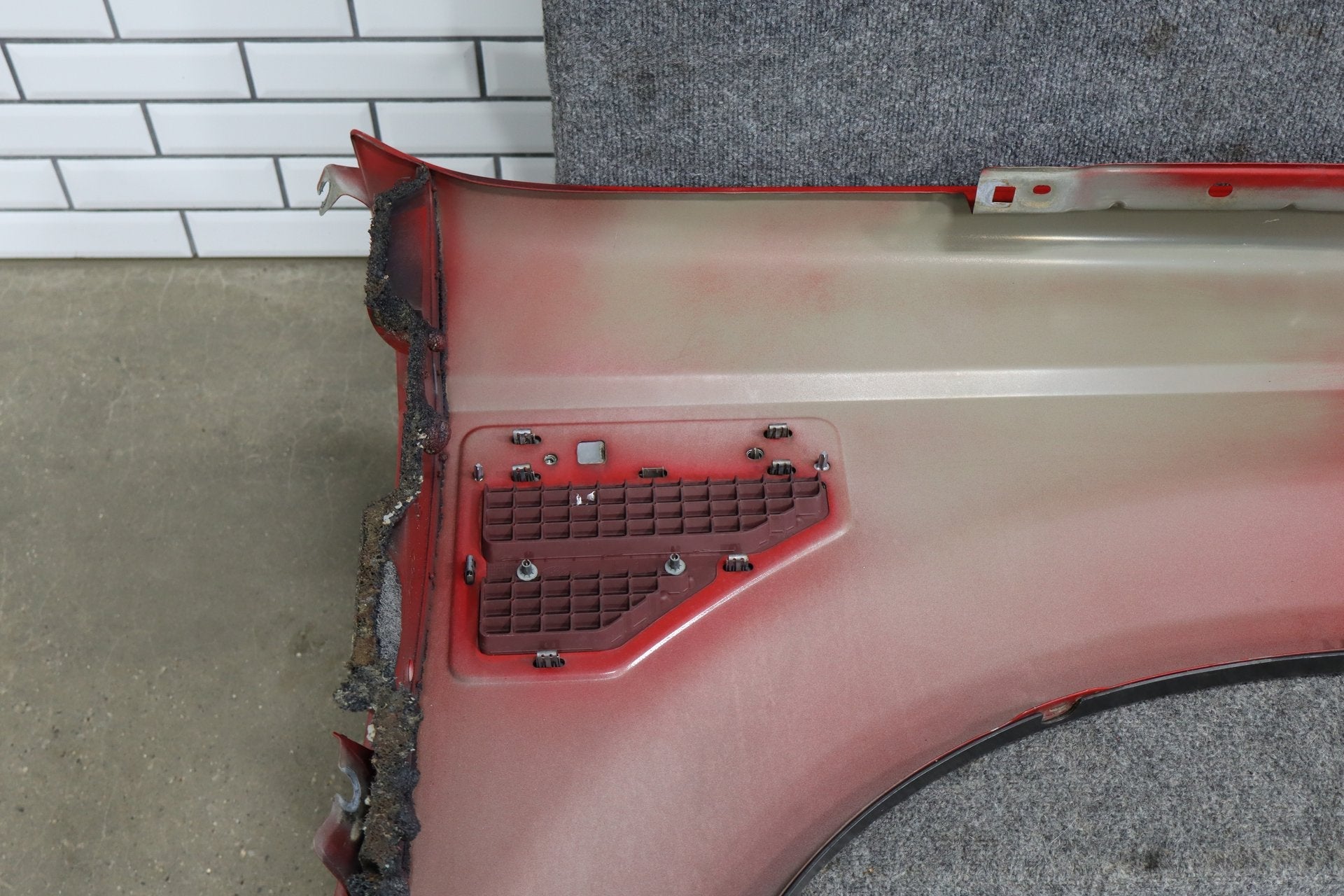 08-10 Ford F250 F350 Super Duty Left Fender Red FX4