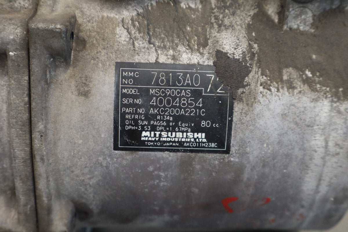 08-10 Mitsubishi Lancer Evo X A/C Compressor 7813A322