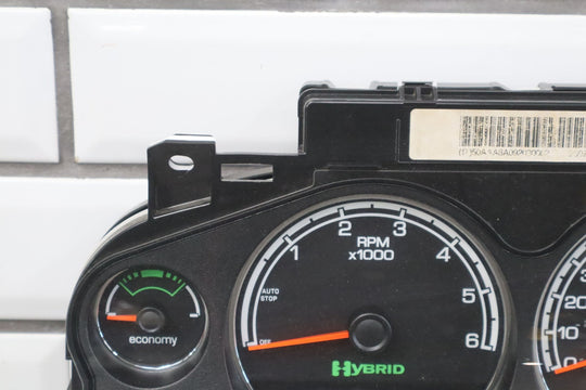 08 - 11 Chevy Tahoe Hybrid (M99) Speedometer Cluster Tested 25970356