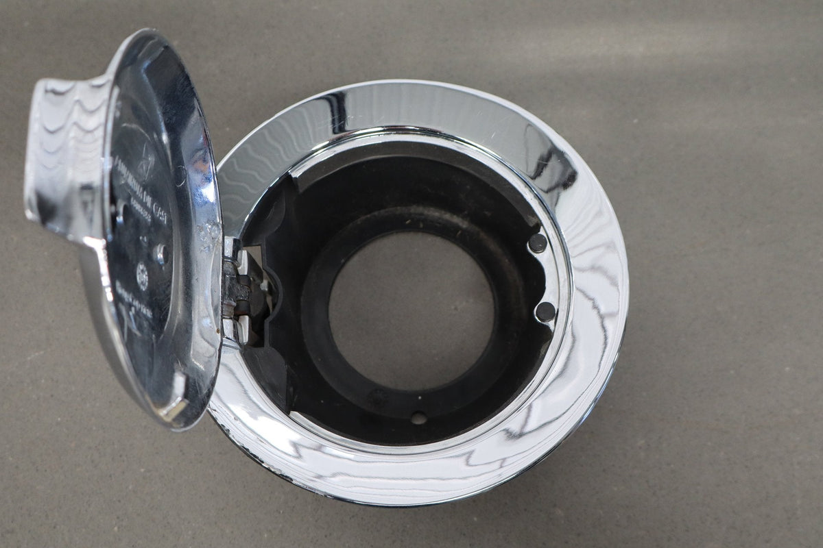 08-14 Dodge Challenger Chrome Fuel Filler Door Gas Lid OEM