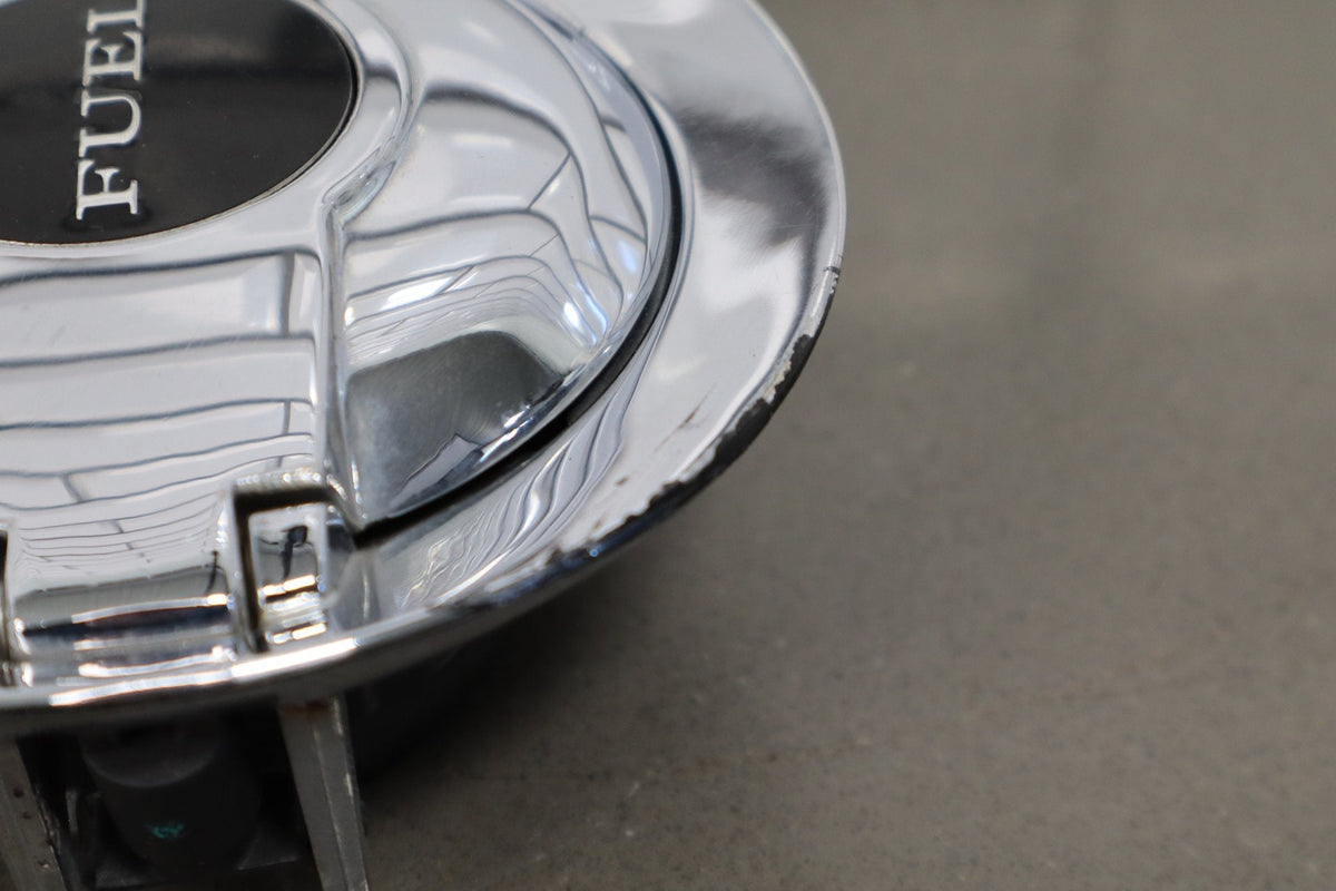 08-14 Dodge Challenger Chrome Fuel Filler Door Gas Lid OEM