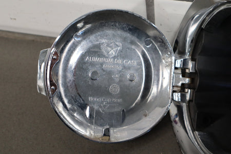 08-14 Dodge Challenger Chrome Fuel Filler Door Gas Lid OEM