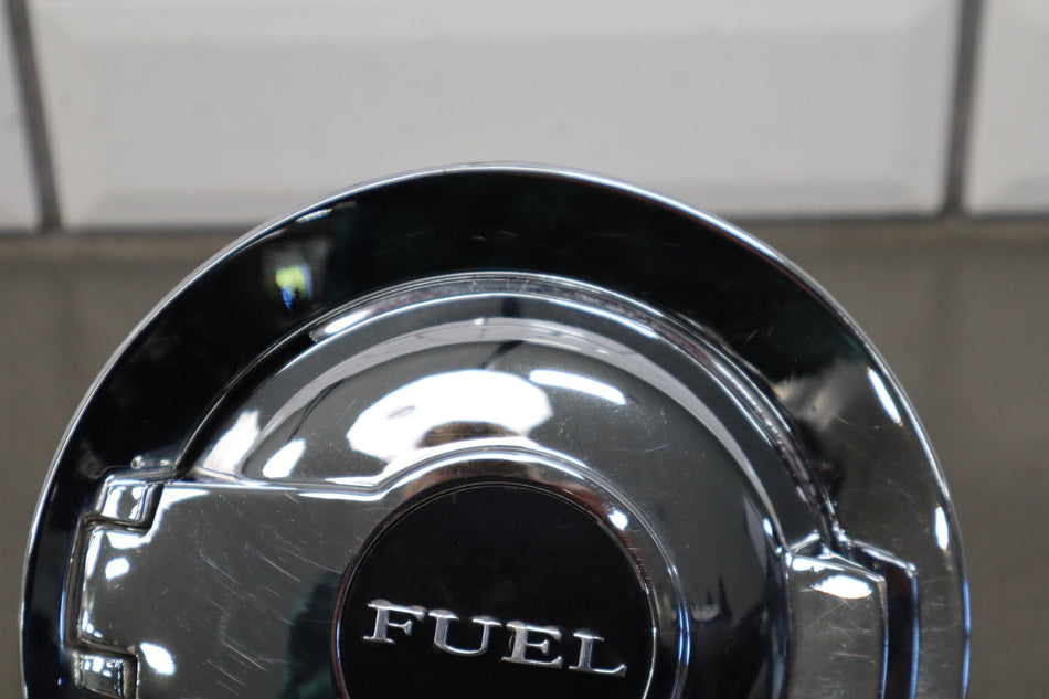 08-14 Dodge Challenger Chrome Fuel Filler Door Gas Lid OEM