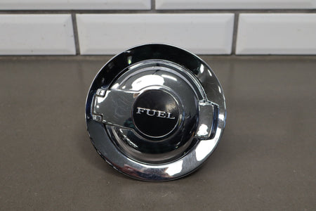 08-14 Dodge Challenger Chrome Fuel Filler Door Gas Lid OEM