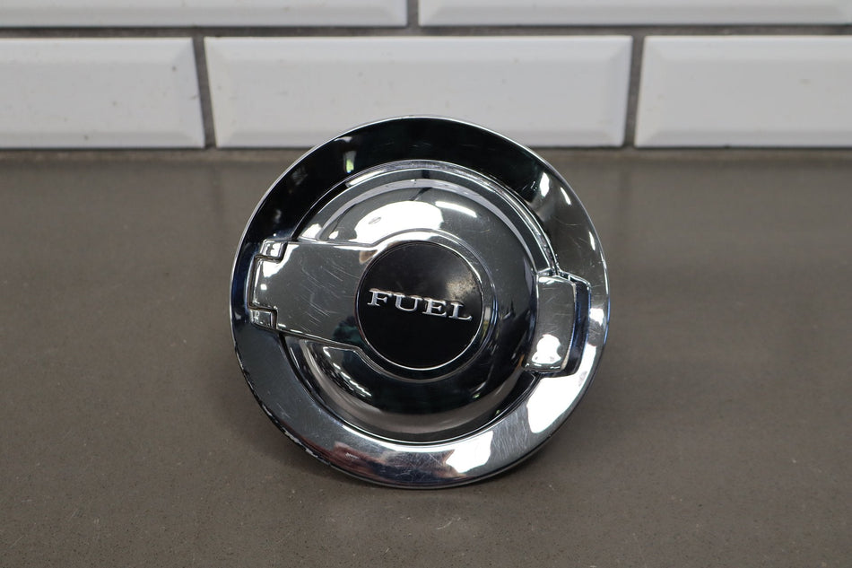 08-14 Dodge Challenger Chrome Fuel Filler Door Gas Lid OEM