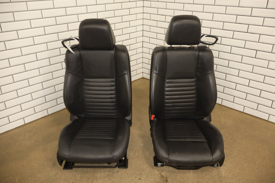 08-14 Dodge Challenger R/T Leather Heated Seat Set Front/Rear OEM