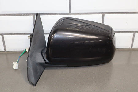 08-15 Mitsubishi EVO X Left Door Mirror OEM Power Phantom Black U02 7632A099BC