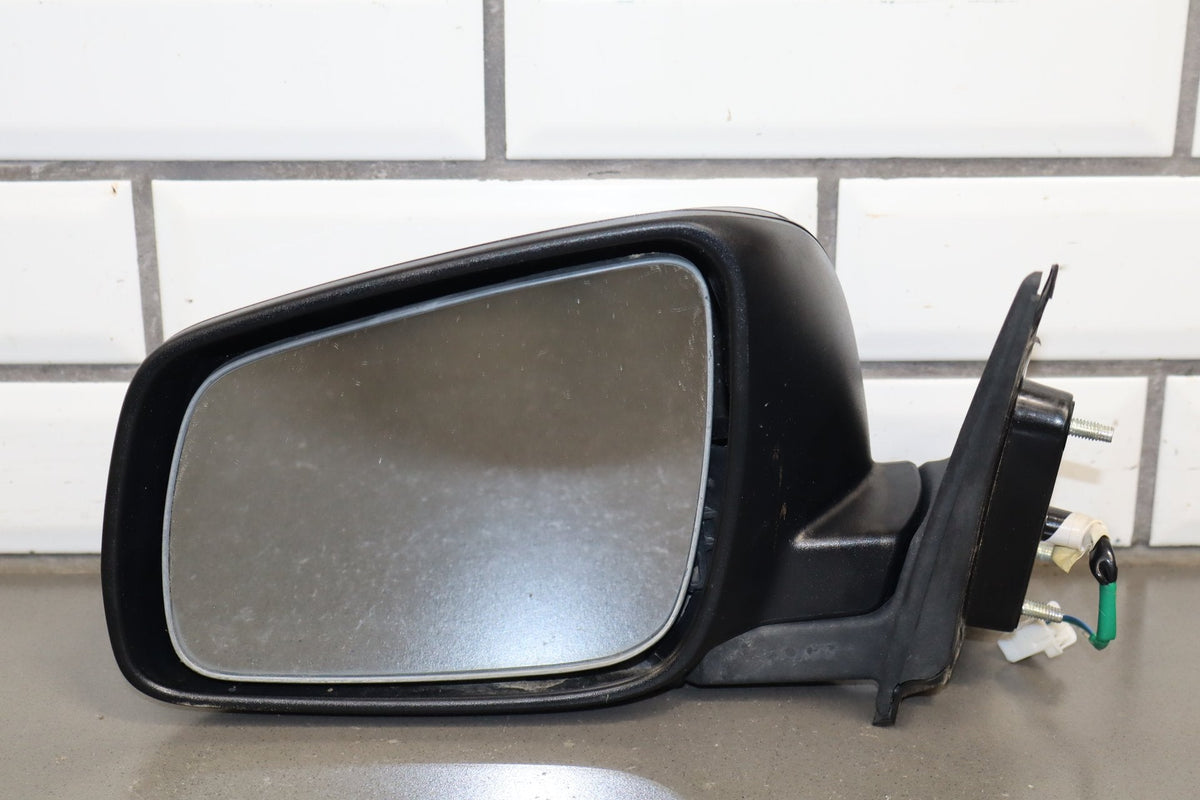 08-15 Mitsubishi EVO X Left Door Mirror OEM Power Phantom Black U02 7632A099BC