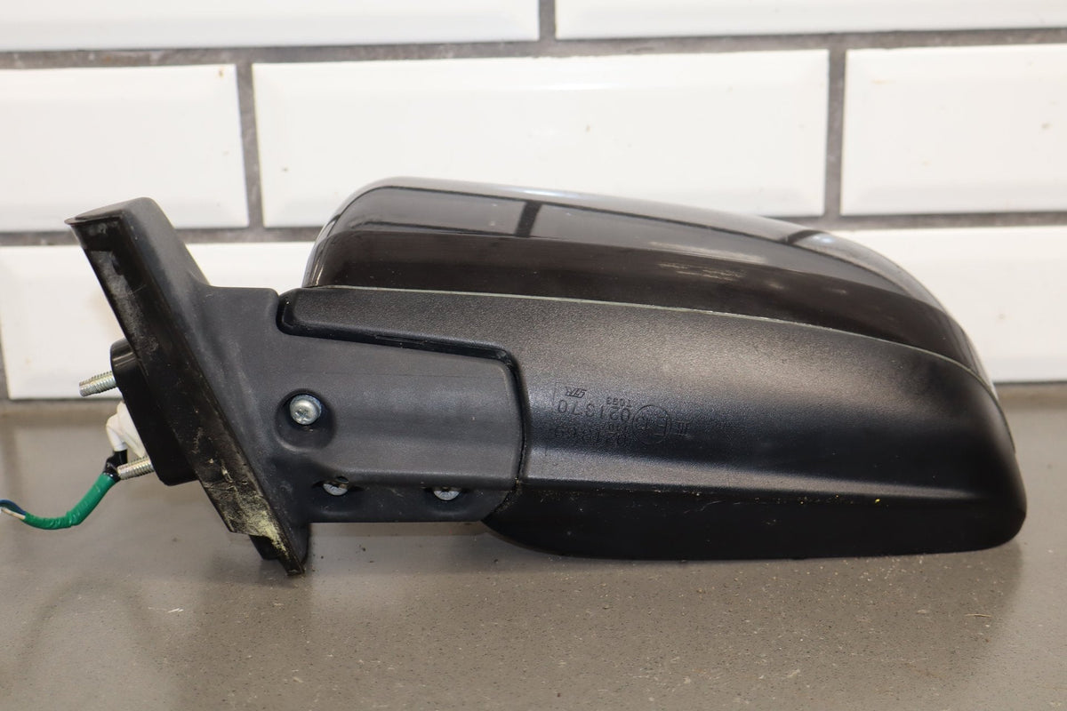 08-15 Mitsubishi EVO X Left Door Mirror OEM Power Phantom Black U02 7632A099BC