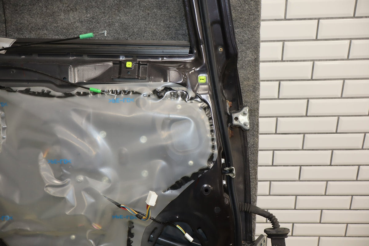 08-15 Mitsubishi EVO X Left Rear Door OEM Phantom Black U02 5730A673