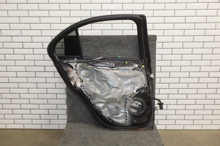 08-15 Mitsubishi EVO X Left Rear Door OEM Phantom Black U02 5730A673