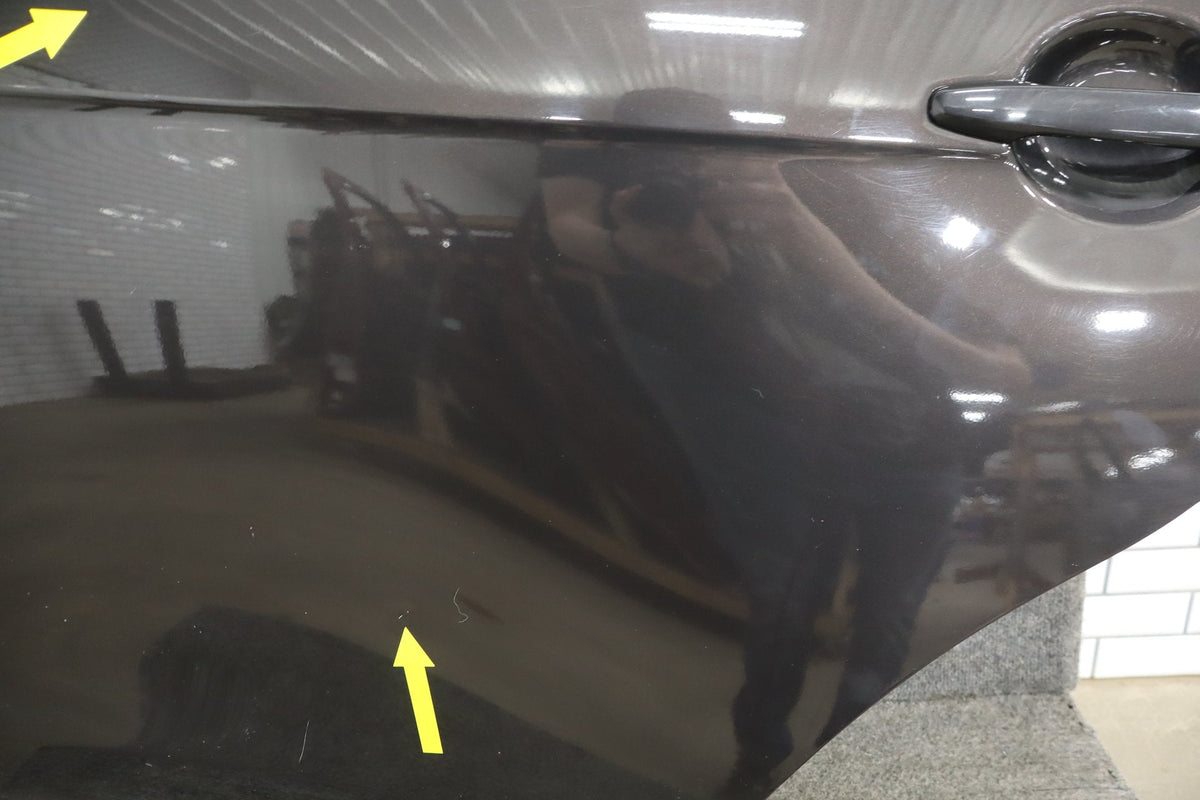 08-15 Mitsubishi EVO X Left Rear Door OEM Phantom Black U02 5730A673