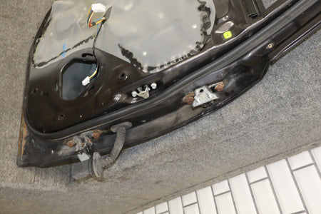 08-15 Mitsubishi EVO X Left Rear Door OEM Phantom Black U02 5730A673
