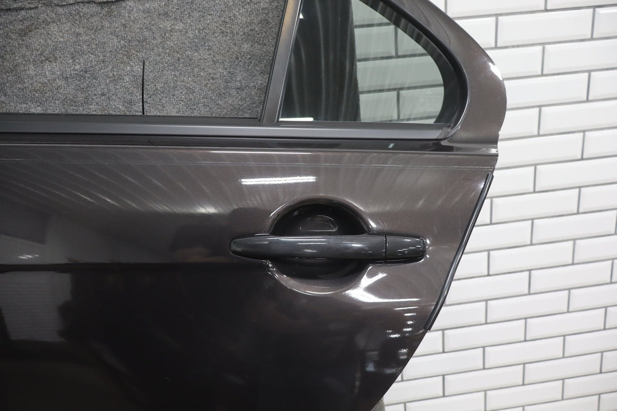 08-15 Mitsubishi EVO X Left Rear Door OEM Phantom Black U02 5730A673