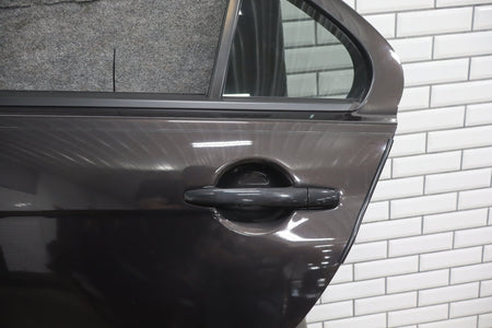 08-15 Mitsubishi EVO X Left Rear Door OEM Phantom Black U02 5730A673