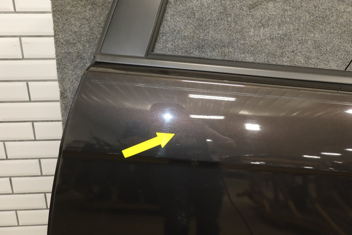 08-15 Mitsubishi EVO X Left Rear Door OEM Phantom Black U02 5730A673