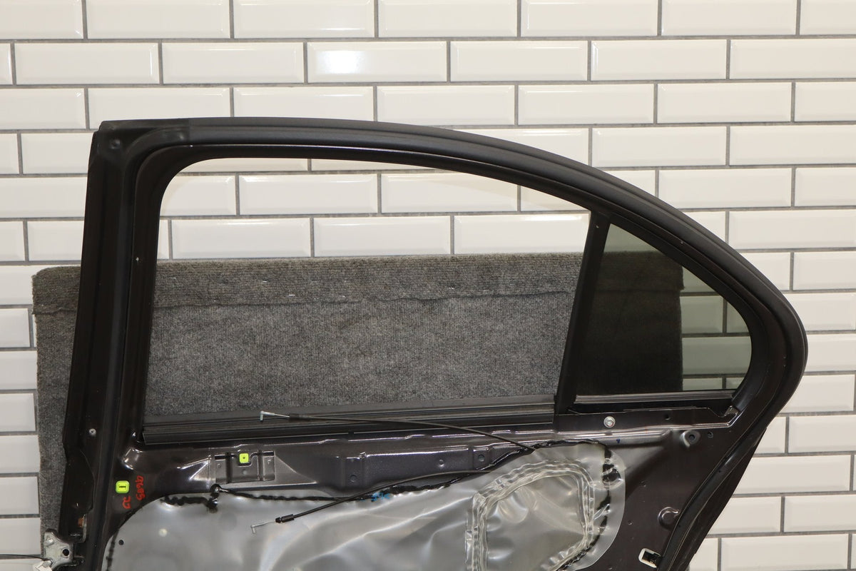 08-15 Mitsubishi EVO X Right Rear Door OEM Phantom Black U02 5730A674