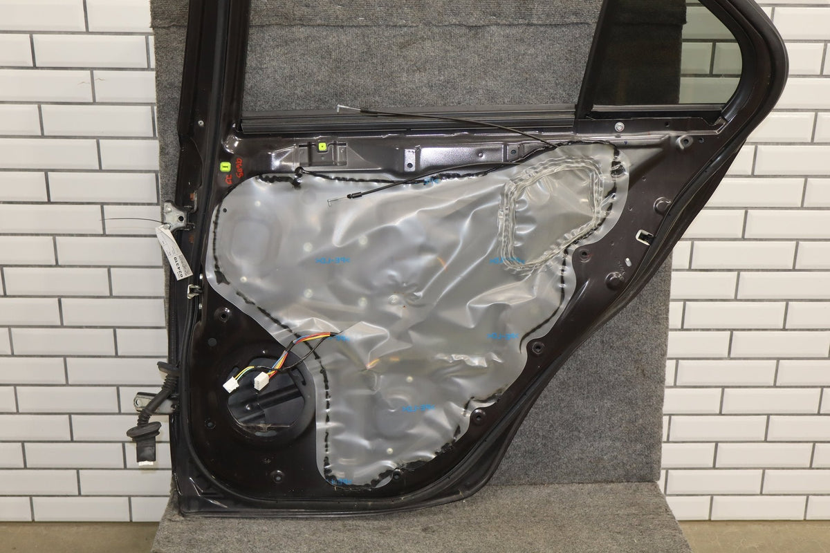 08-15 Mitsubishi EVO X Right Rear Door OEM Phantom Black U02 5730A674