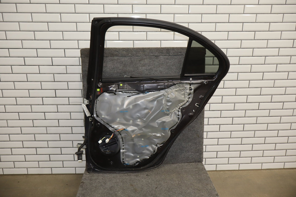 08-15 Mitsubishi EVO X Right Rear Door OEM Phantom Black U02 5730A674