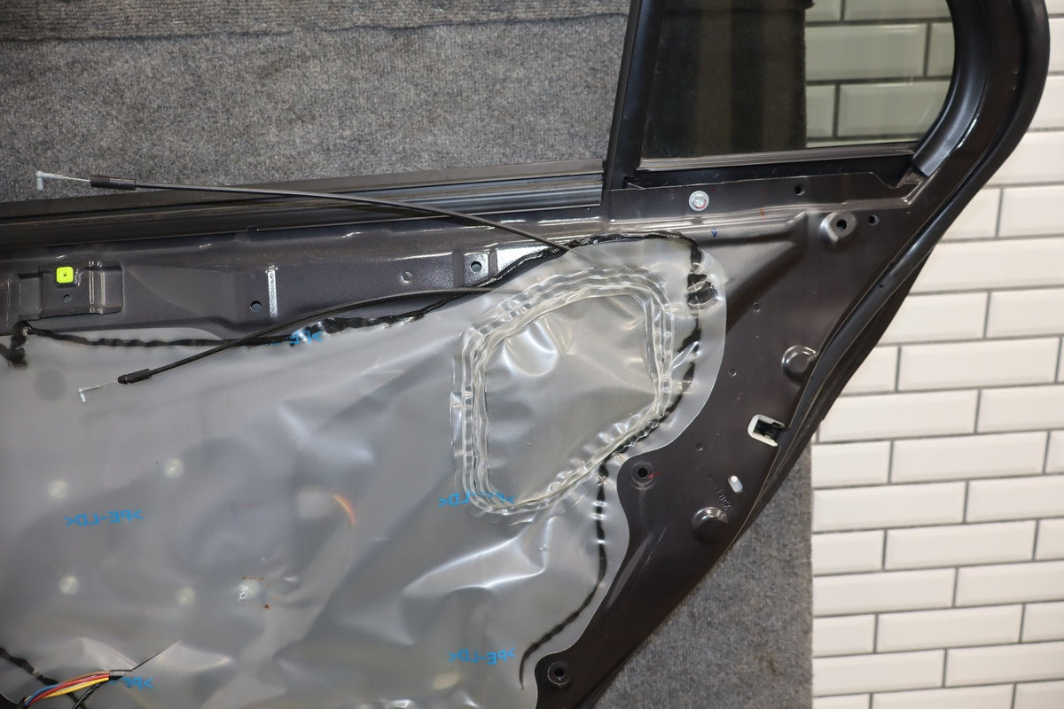 08-15 Mitsubishi EVO X Right Rear Door OEM Phantom Black U02 5730A674