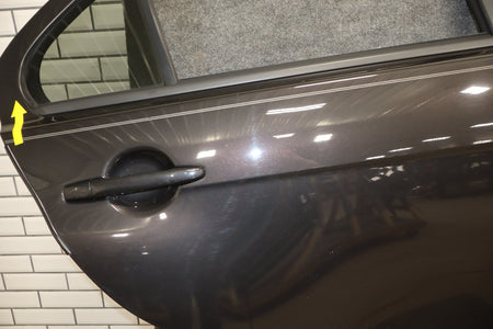 08-15 Mitsubishi EVO X Right Rear Door OEM Phantom Black U02 5730A674