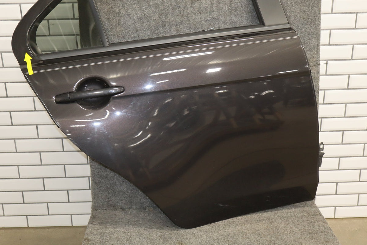 08-15 Mitsubishi EVO X Right Rear Door OEM Phantom Black U02 5730A674