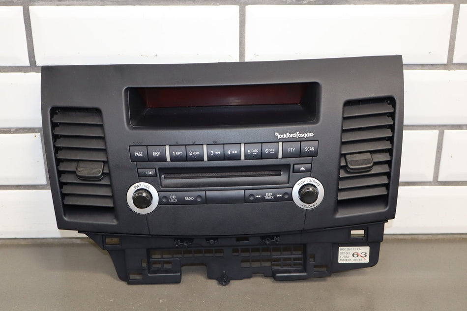 08-15 Mitsubishi EVO X Rockford Fosgate Radio 8701A351 OEM Tested Good