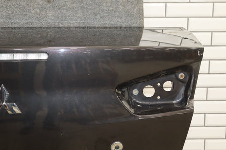 08-15 Mitsubishi EVO X Trunk Lid Decklid OEM Phantom Black U02 Passive Entry