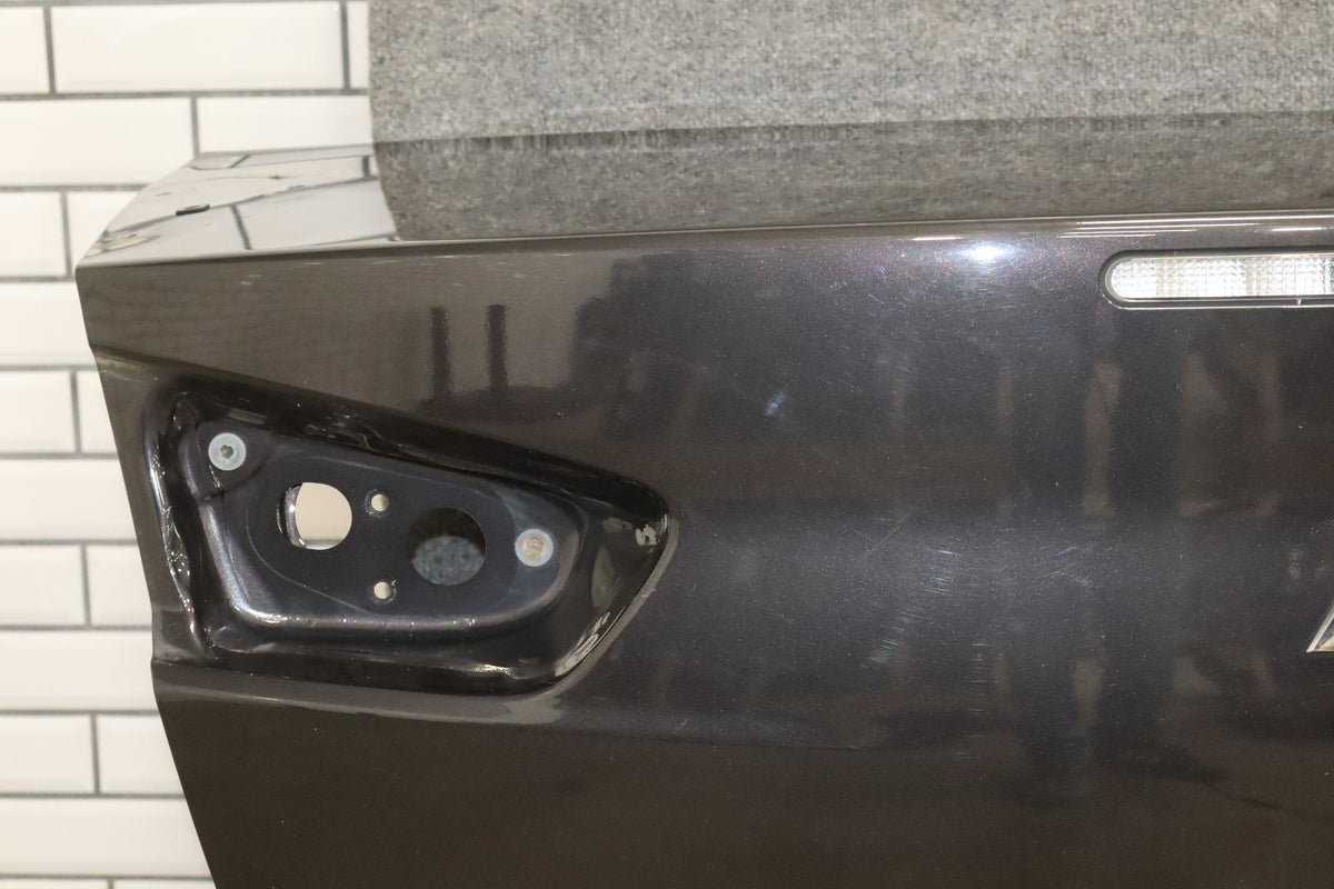 08-15 Mitsubishi EVO X Trunk Lid Decklid OEM Phantom Black U02 Passive Entry