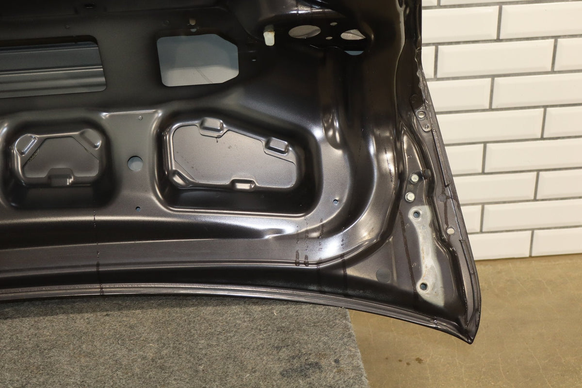 08-15 Mitsubishi EVO X Trunk Lid Decklid OEM Phantom Black U02 Passive Entry