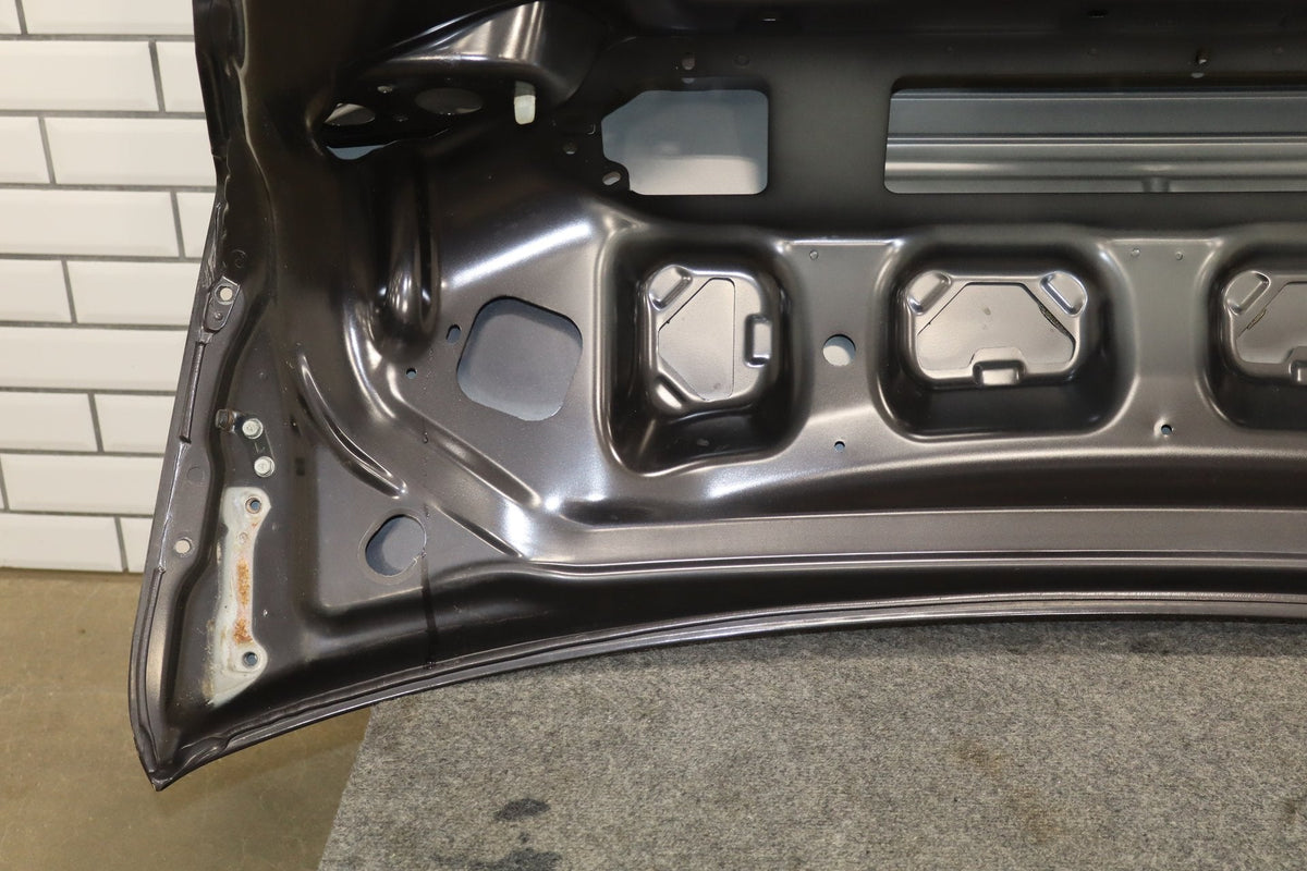 08-15 Mitsubishi EVO X Trunk Lid Decklid OEM Phantom Black U02 Passive Entry