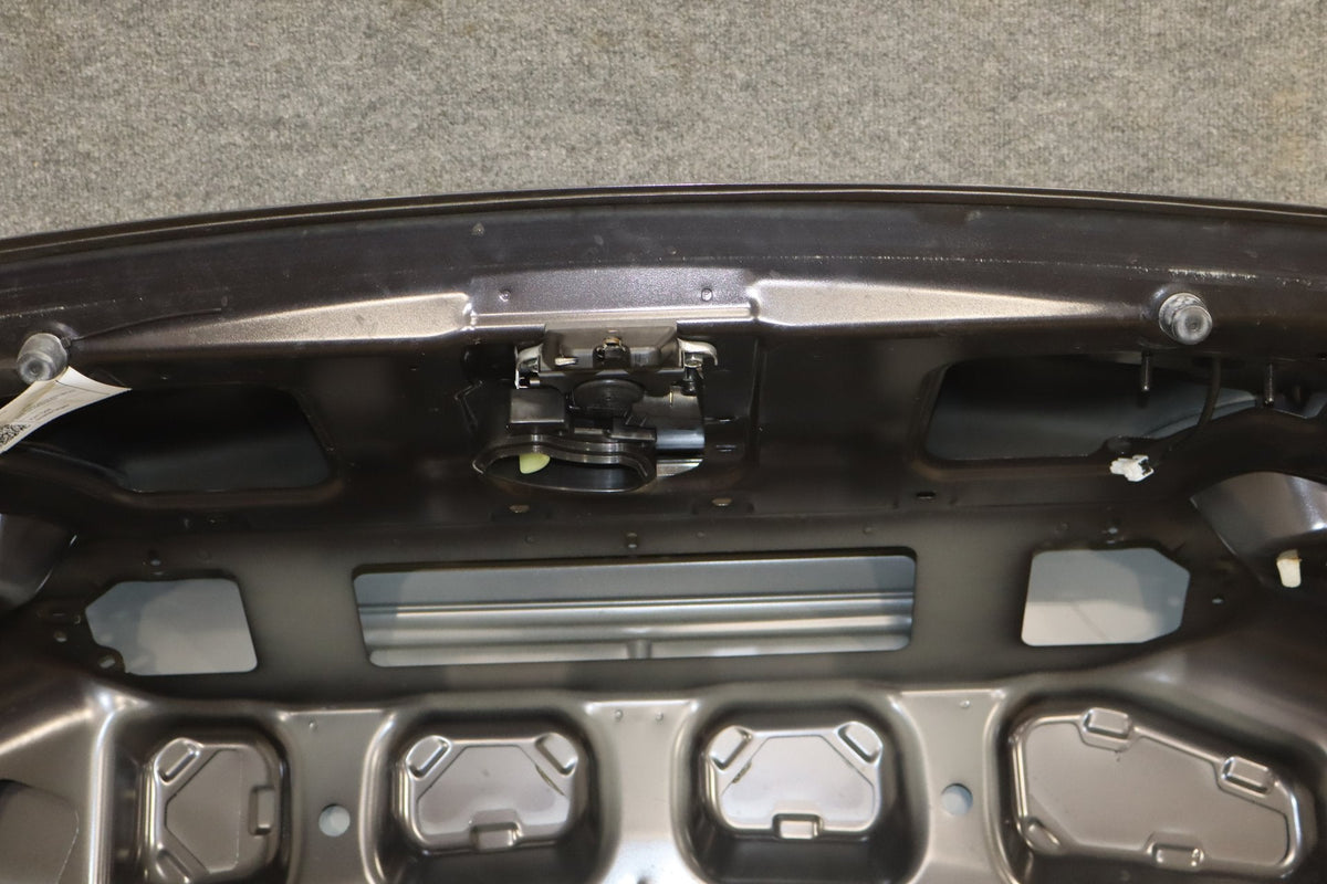 08-15 Mitsubishi EVO X Trunk Lid Decklid OEM Phantom Black U02 Passive Entry