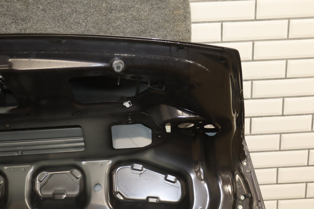 08-15 Mitsubishi EVO X Trunk Lid Decklid OEM Phantom Black U02 Passive Entry