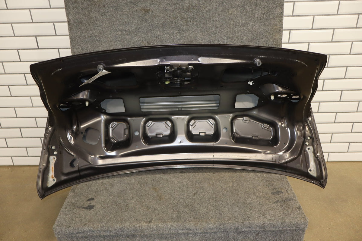 08-15 Mitsubishi EVO X Trunk Lid Decklid OEM Phantom Black U02 Passive Entry
