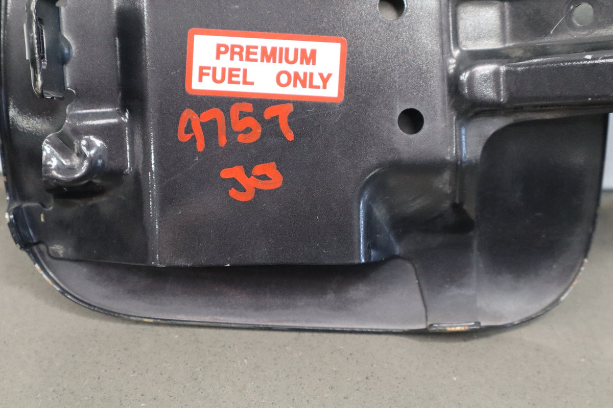 08-15 Mitsubishi Lancer Evo X Fuel Door Phantom Black 02