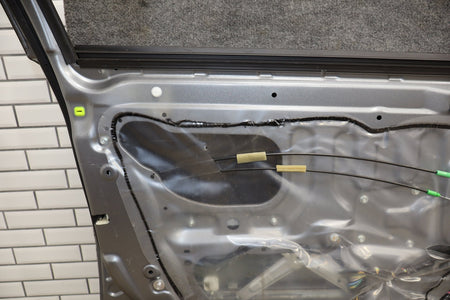 08-15 Mitsubishi Lancer Evo X Left Front Door (Gray U17 Damage)