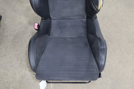 08-15 Mitsubishi Lancer Evo X Recaro Seat Set Black 82X (Torn)