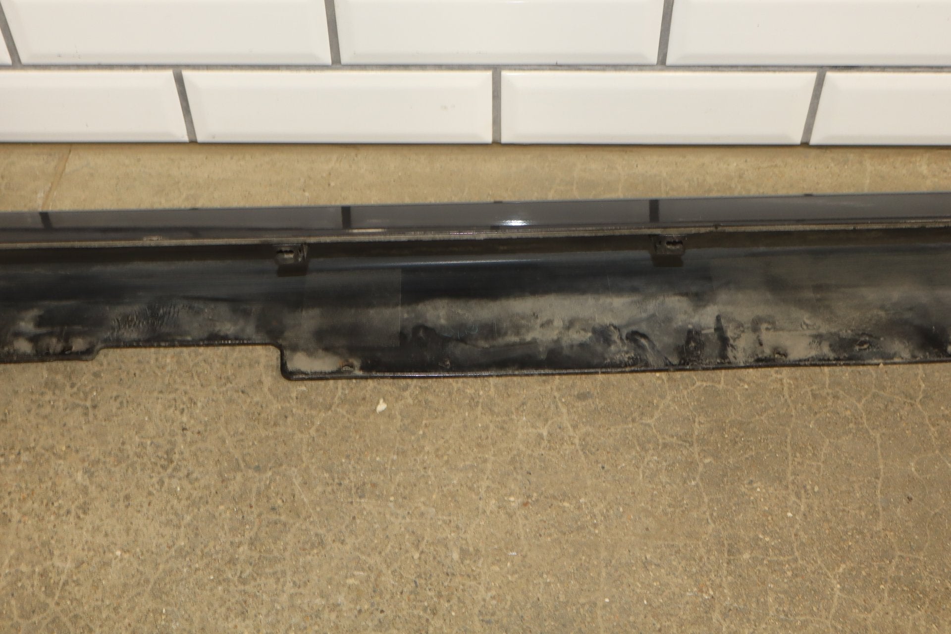 08-15 Mitsubishi Lancer Evolution X Evo 10 Left Side Skirt Rocker Molding Phantom Black