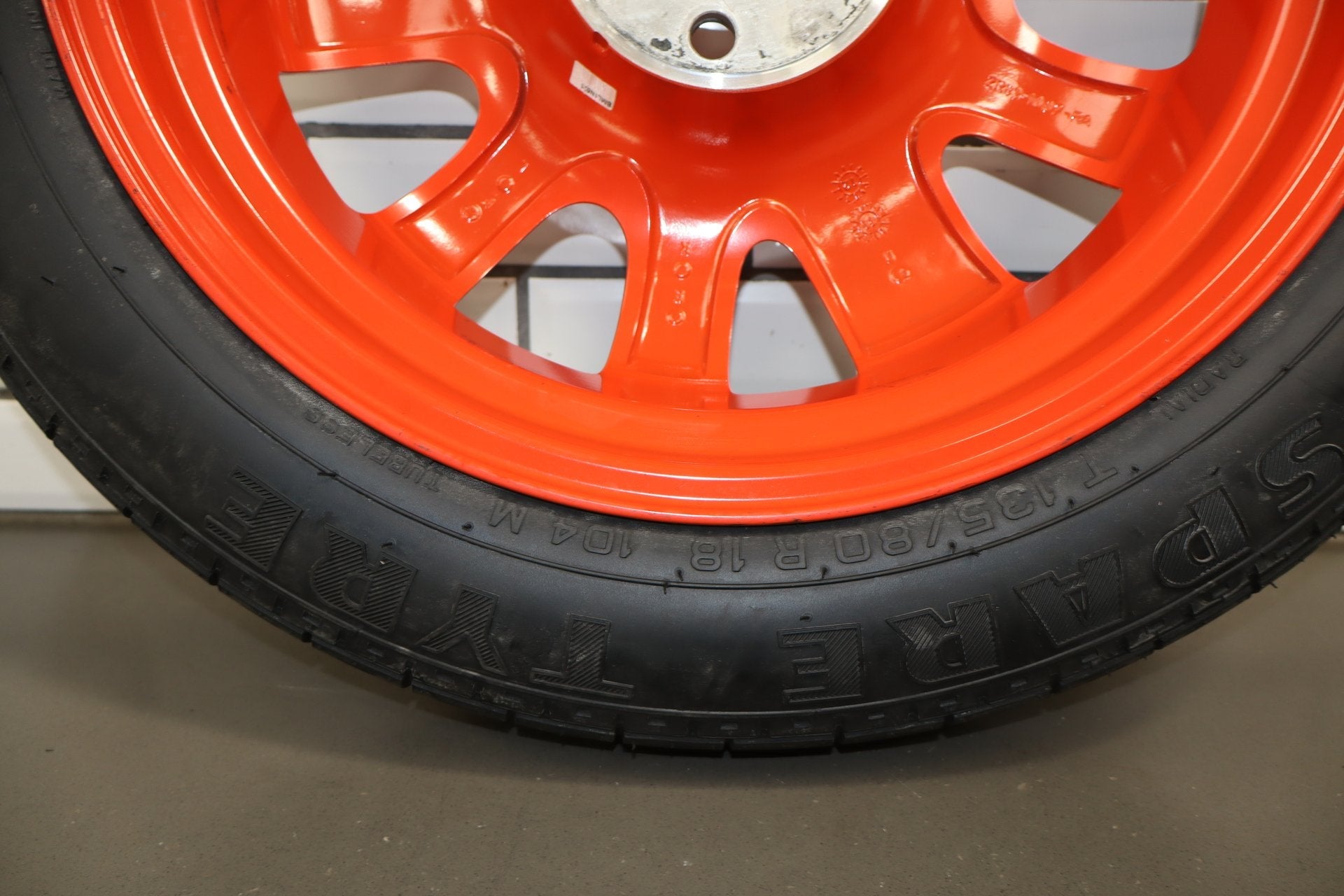 09-15 JAGUAR XF XFR X250 SPARE TIRE WHEEL RIM T135/80R18