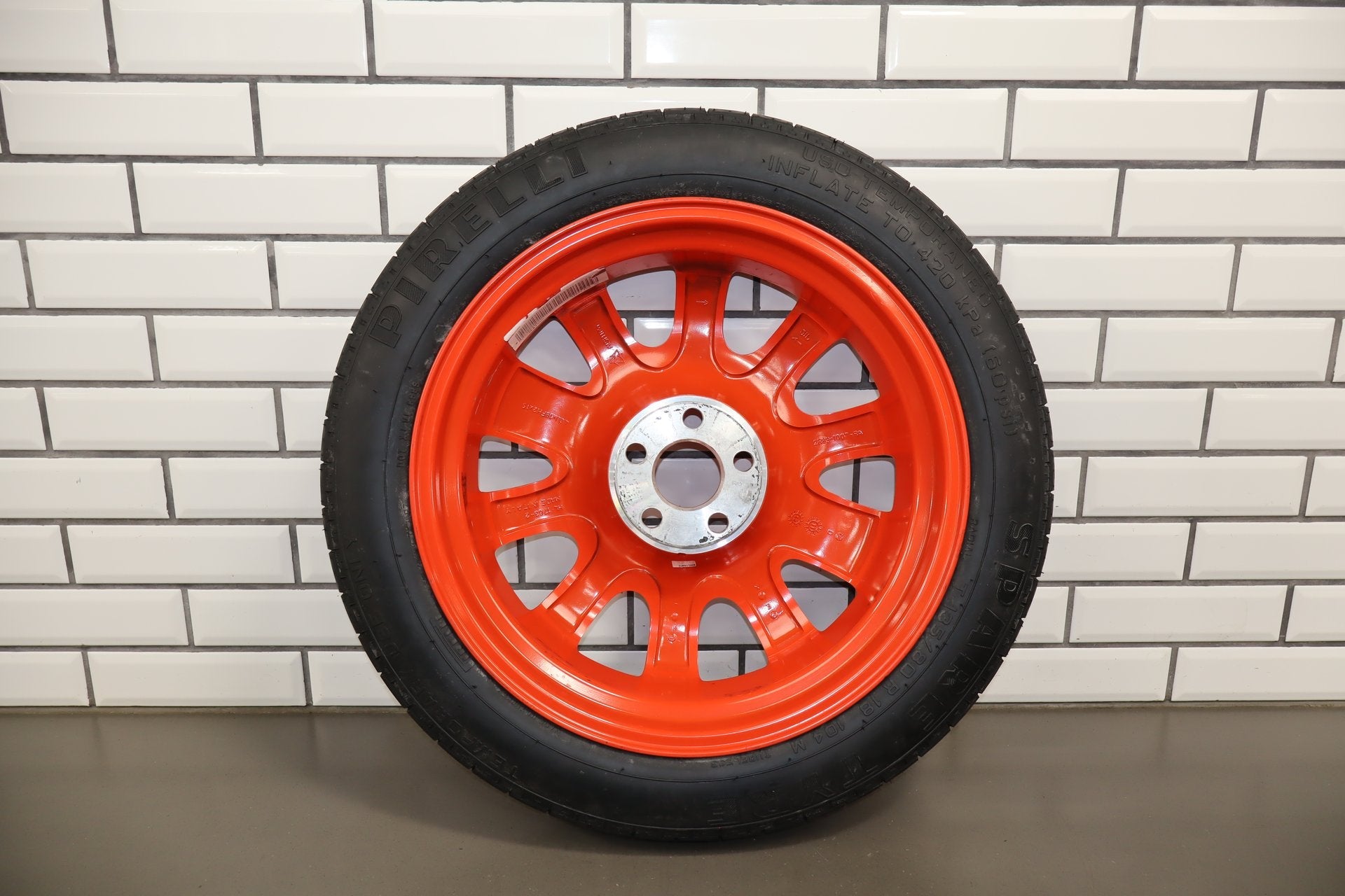 09-15 JAGUAR XF XFR X250 SPARE TIRE WHEEL RIM T135/80R18
