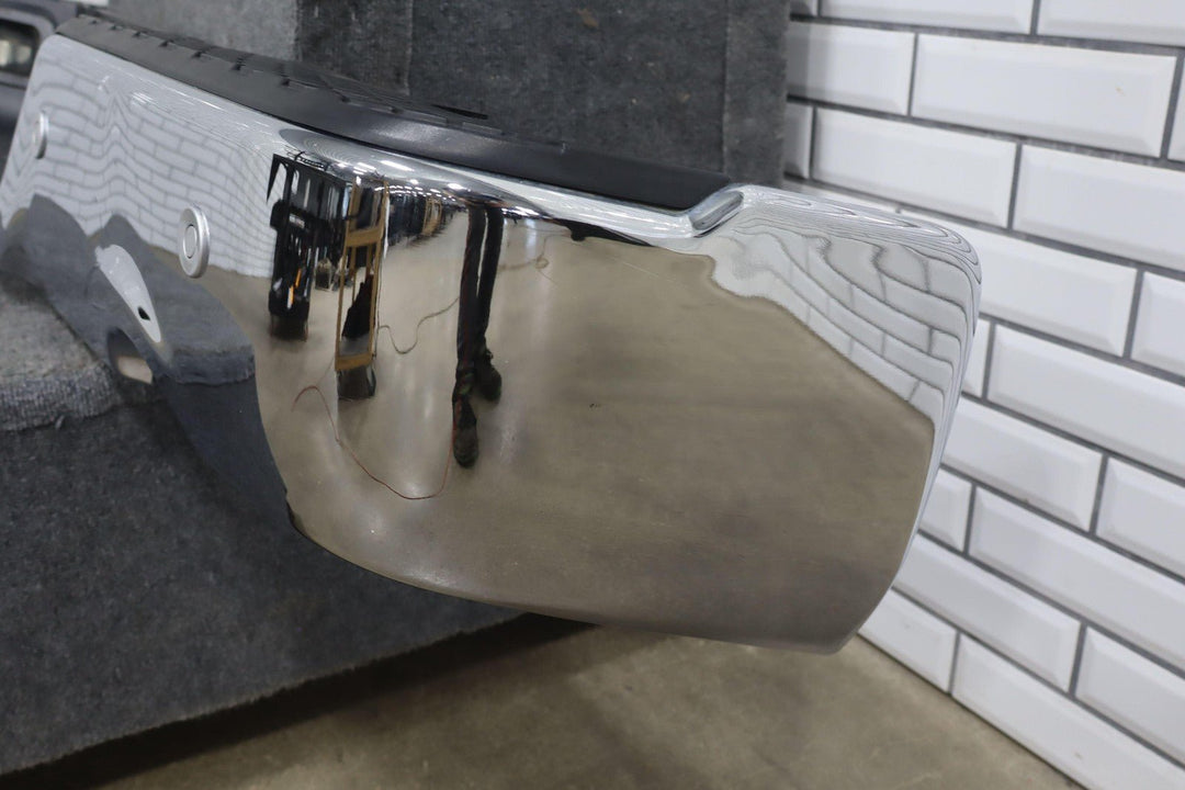 09 - 18 Ram 1500 Chrome Park Assist Rear Bumper Assembly Dual Exhaust