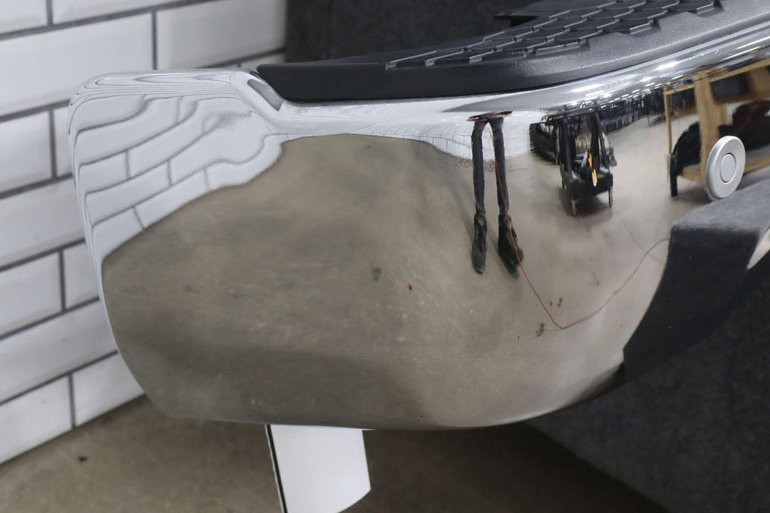 09 - 18 Ram 1500 Chrome Park Assist Rear Bumper Assembly Dual Exhaust