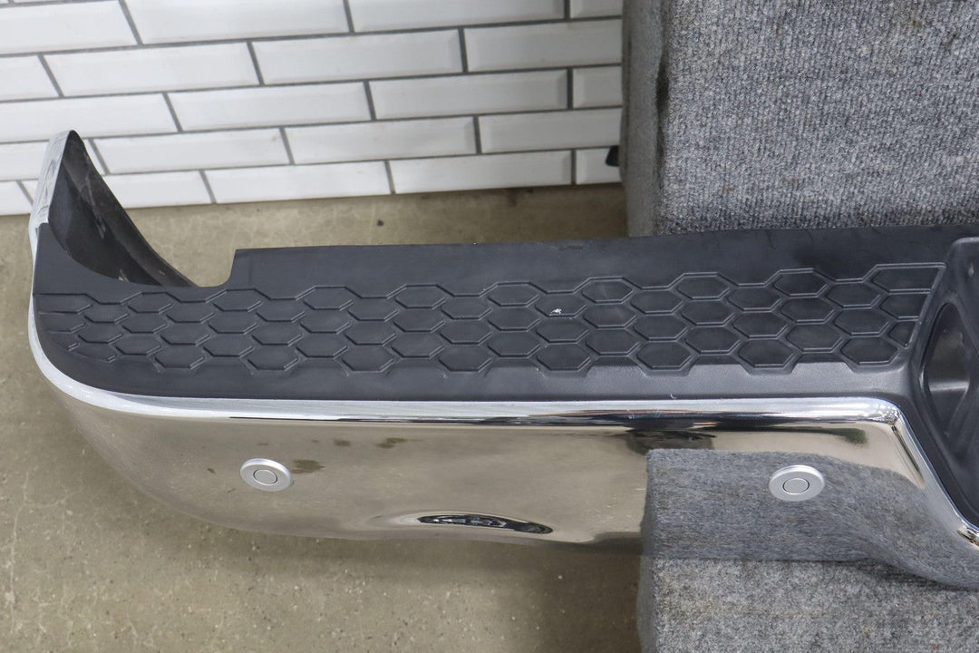 09 - 18 Ram 1500 Chrome Park Assist Rear Bumper Assembly Dual Exhaust