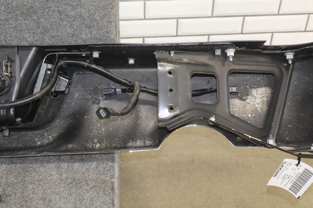 09 - 18 Ram 1500 Chrome Park Assist Rear Bumper Assembly Dual Exhaust