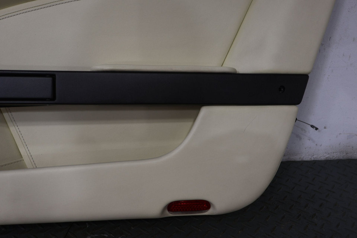 09 Aston Martin V8 Vantage Pair LH&RH Interior Door Trim Panels (Cream Truffle)
