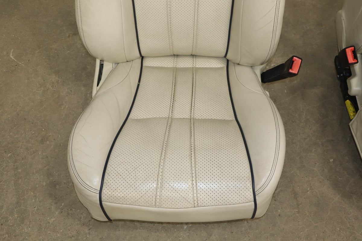 10-19 Jaguar XJL LWB Portfolio Heat/Vent/Massage Leather Seats Set Ivory X351